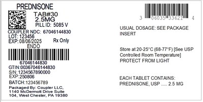 Label (0603 Prednisone 2.5mg)